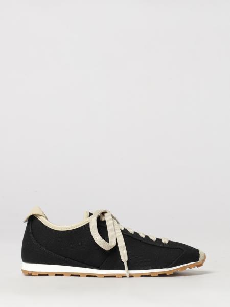 Jacquemus Les Tennis Low-Top Canvas and Leather Trainers with Embroidered Logo