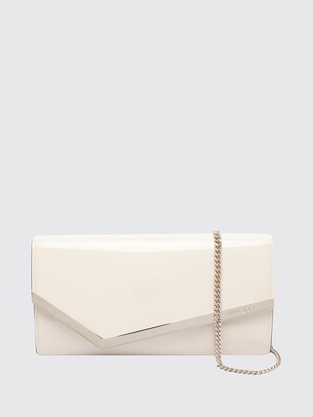 Jimmy Choo Emmie Patent Leather Mini Handbag with Chain Strap