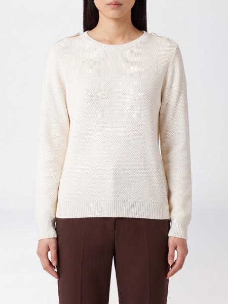 Pull Liu Jo en viscose mélangée avec monogramme au dos et boutons