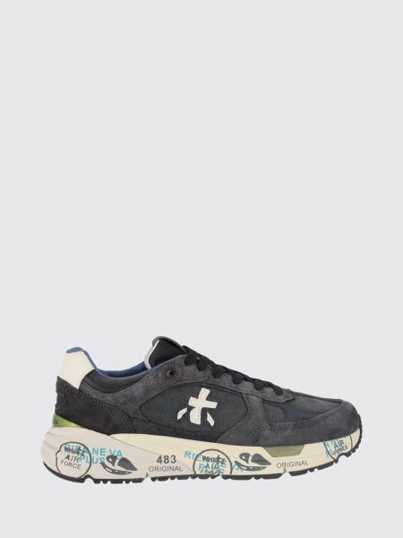 Premiata Mase Two-Tone Trainers in Suede and Canvas