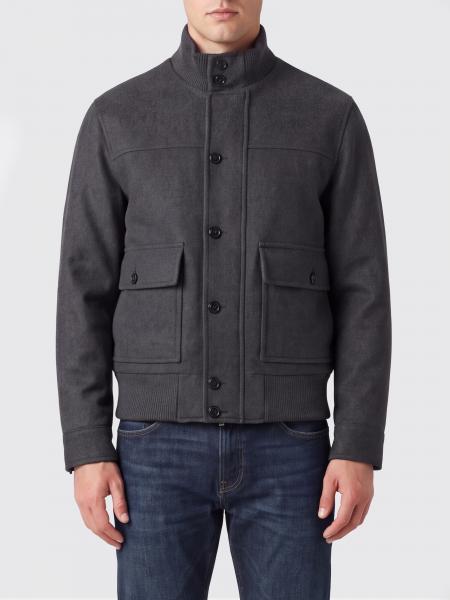Wool and Cashmere Blend Bomber Jacket LARDINI with a High Collar