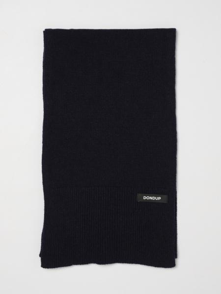 Ribbed Wool and Cashmere Blend Scarf Dondup with Applied Logo