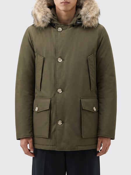 WOOLRICH Arctic コットン＆ナイロン シアリングフード付き パーカ