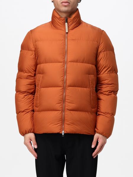 Woolrich Quilted Nylon Down Jacket with High Neck and Zip Closure