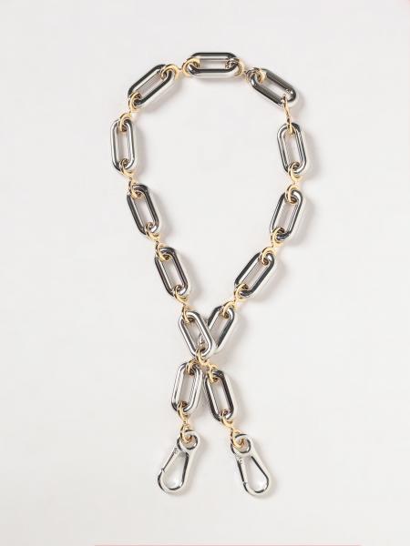 Loewe Donut Chain Strap in Metal with Engraved Lettering Logo