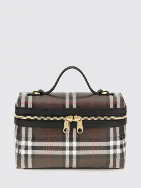 Vanity Mini Handbag Burberry in Vintage Check Canvas with a Removable Strap