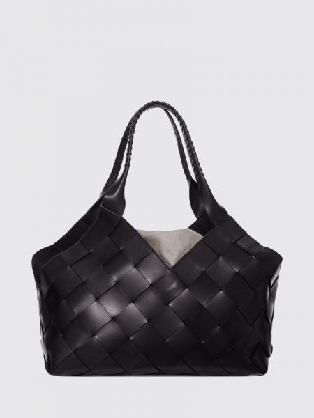 Dragon Diffusion Woven Leather Tote Bag with Drawstring Closure