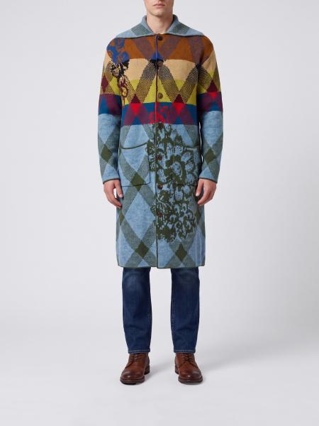 Dries Van Noten Jacquard Wool and Alpaca Blend Cardigan with Sailor Collar
