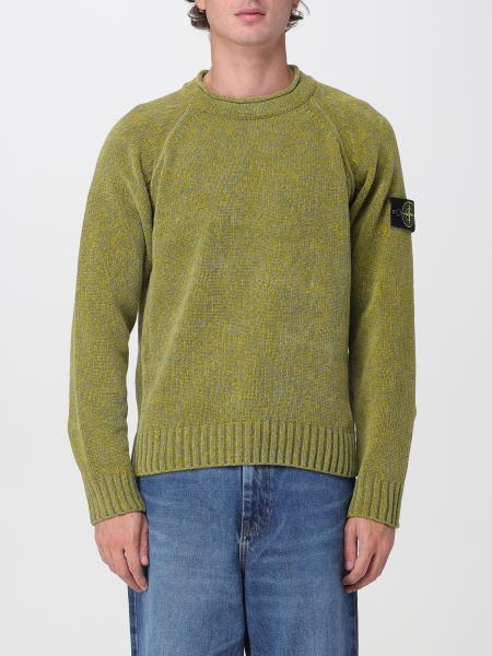 Stone Island Crewneck Cotton Jumper with Compass Logo Patch