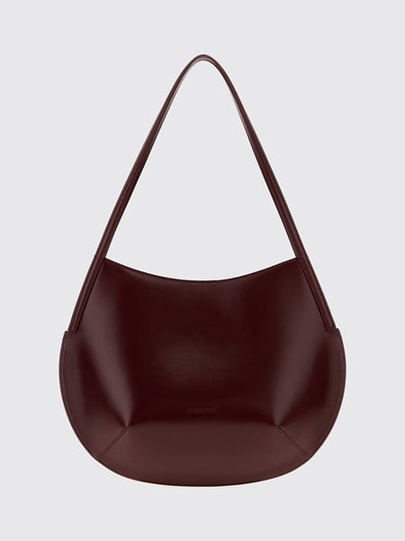 Kante Jil Sander Ovine Leather Shoulder Bag with a Rounded Design