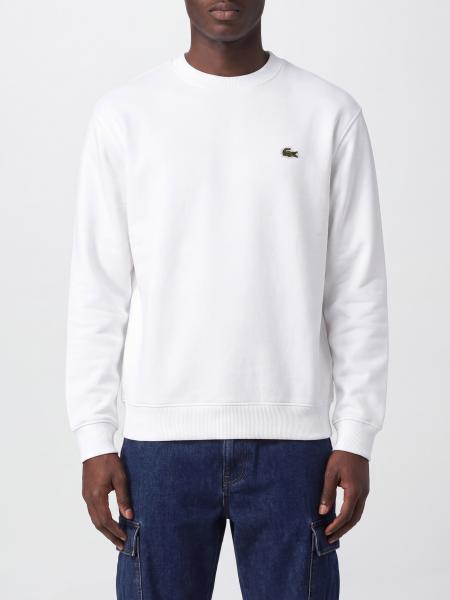 LACOSTE 棉混纺对比徽标圆领运动衫