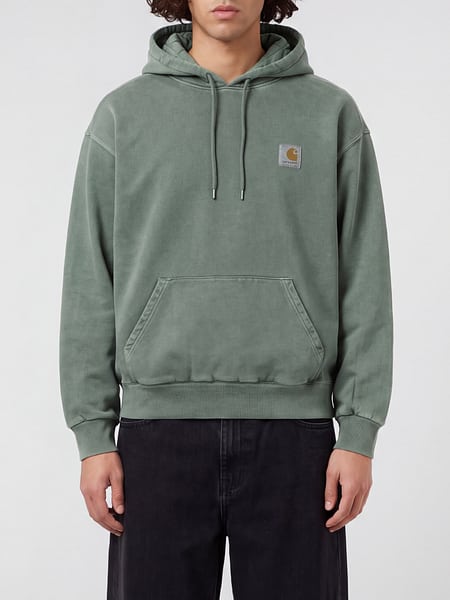 Carhartt WIP Relaxed Fit Cotton Hoodie with Kangaroo Pocket