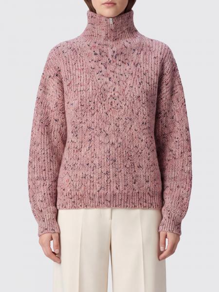 Isabel Marant Etoile Abstract Pattern Alpaca-Blend Half-Zip Turtleneck Jumper