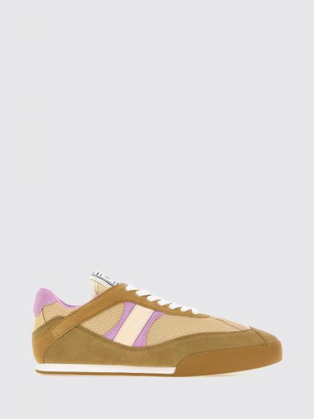 Kick Two-Tone Chloé Trainers in Leather, Suede and Mesh with Rubber Sole