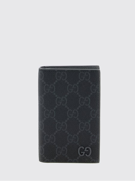 Bifold Card Holder Gucci in GG Supreme Canvas with Leather Details