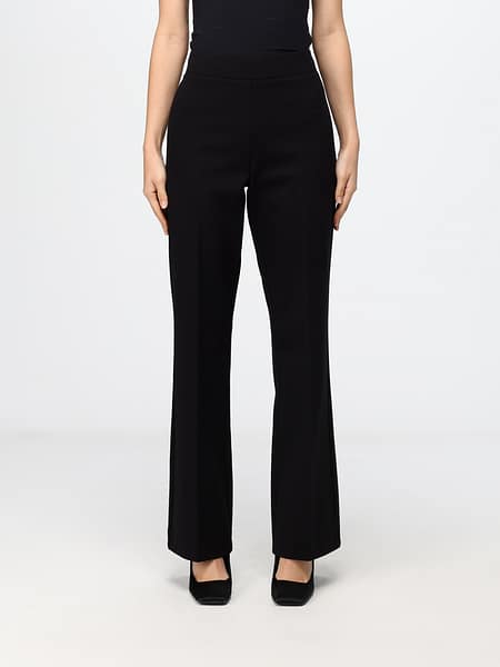 Meimeij Straight-Leg Trousers in Crêpe with High Elasticated Waist