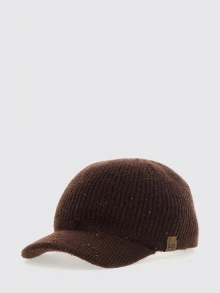 Wool Baseball Cap Brunello Cucinelli with Sequin Embellishment