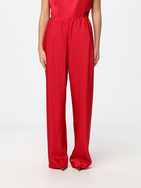 Pantalon palazzo Meimeij en crêpe à taille haute élastiquée