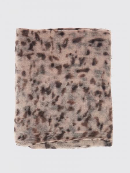 Brunello Cucinelli Rectangular Cashmere Scarf with Animalier Print