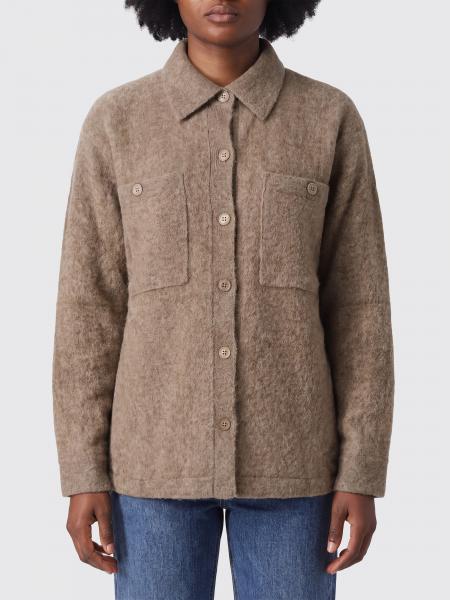Cardigan P.A.R.O.S.H. en mélange de laine et yack avec poches plaquées