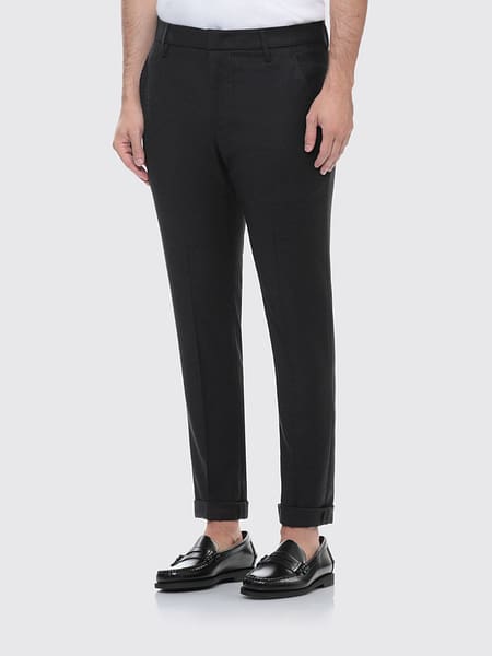Gaubert Dondup Slim Fit Sartorial Trousers in Wool Blend