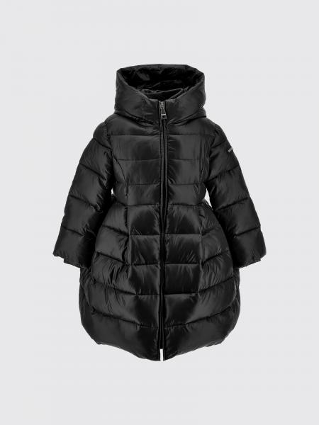 Girl's Hooded Quilted Monnalisa Puffer Jacket in Nylon