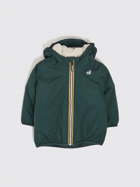 K-Way Kids' Le Vrai 4.0 Claudine Hooded Jacket with Shearling Lining