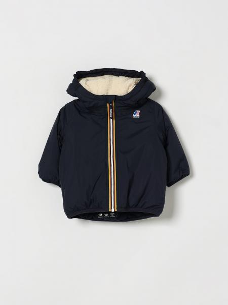 K-Way Kinderjacke Le Vrai 4.0 Claudine mit Kapuze und Shearling-Futter