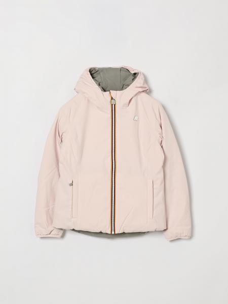 K-Way Kids' Lily Short Reversible Hooded Jacket with Monogram Logo