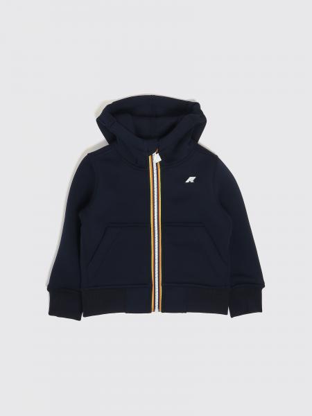 Kapuzen-Sweatshirt K-Way aus Baumwollmischung für Jungen mit Reißverschluss