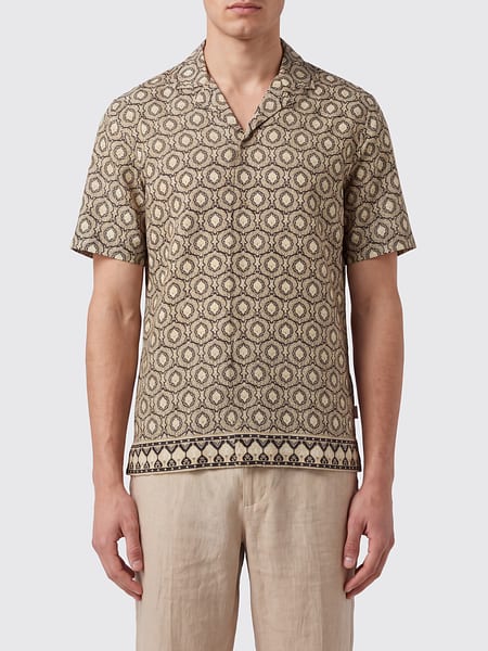 Printed Lyocell Bowling Shirt Orlebar Brown with Cuban Collar