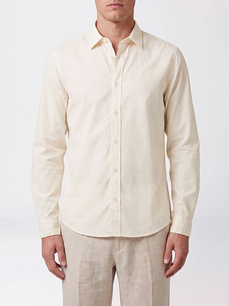 Long-Sleeved Casual Cotton Shirt Orlebar Brown with French Collar