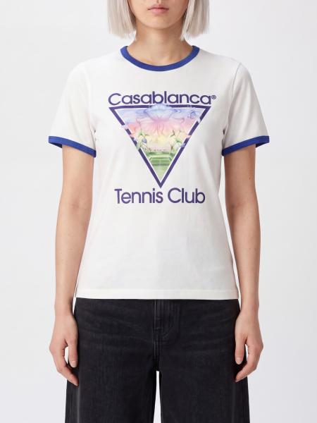 Slim-Fit-T-Shirt Casablanca aus Stretch-Baumwolle mit Grafikdruck