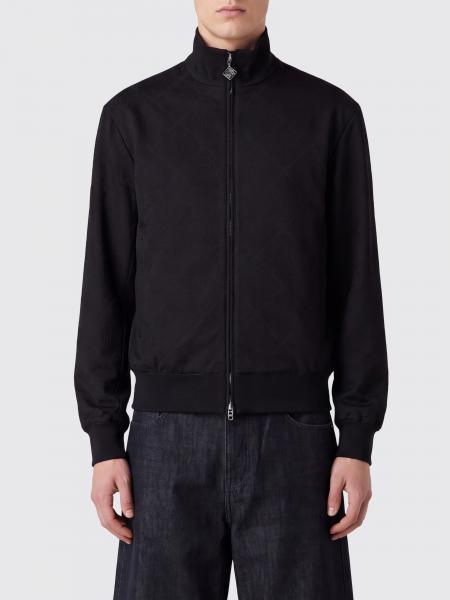 Casablanca Wool Bomber Jacket with High Neck and Front Zip Fastening