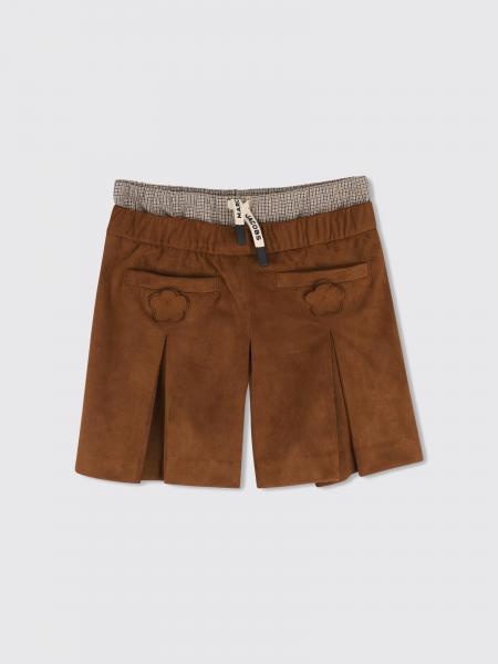 Little Marc Jacobs 男童人造麂皮花朵刺绣短裤