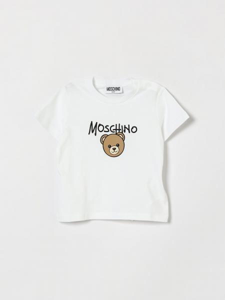 Moschino Boy's Cotton T-Shirt with Logo and Teddy Bear Print