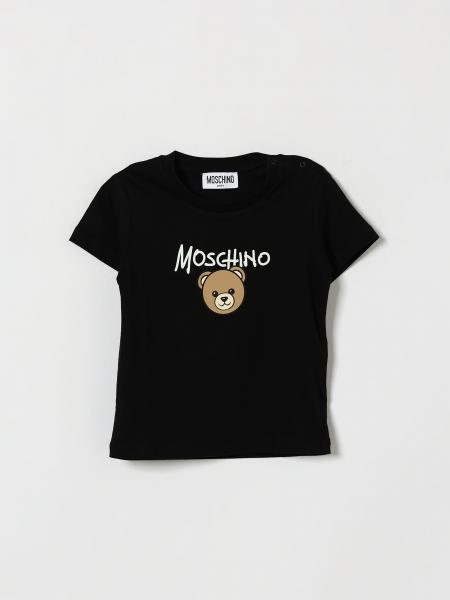 Moschino Boy's Cotton T-Shirt with Logo and Teddy Bear Print