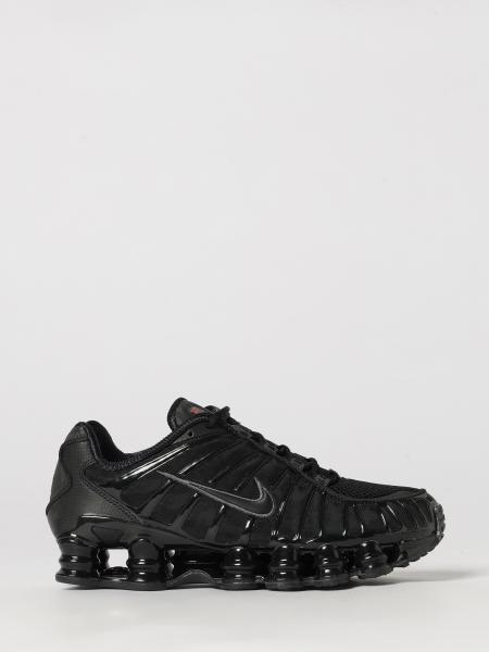 Nike Shox TL Mesh Trainers with Iconic Swoosh Logo and Cushioned Sole
