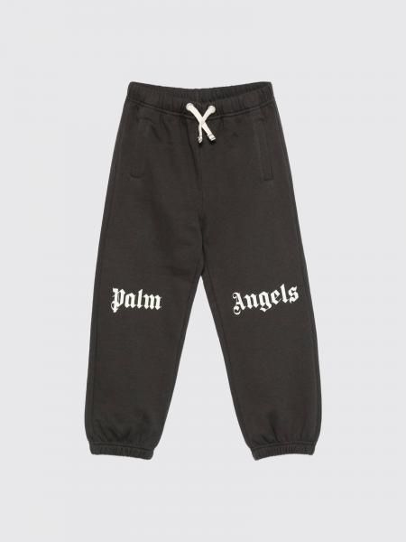 Palm Angels Boy's Jersey Jogging Trousers with Printed Logo