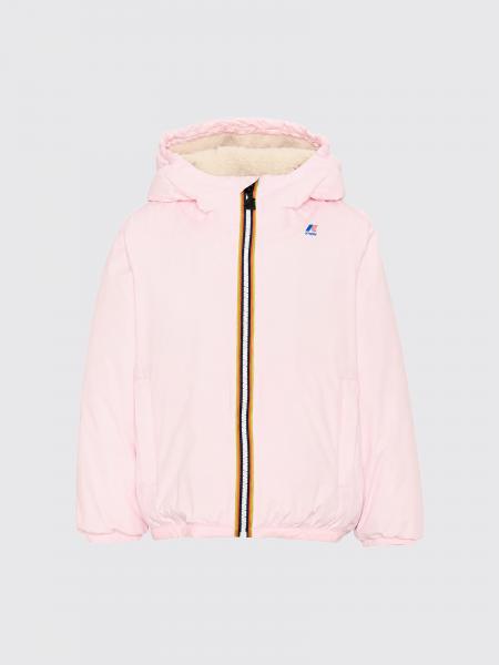 Veste Le Vrai 4.0 Claude K-Way pour garçon avec capuche et intérieur en shearling