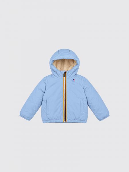 Veste Le Vrai 4.0 Claude K-Way pour garçon avec capuche et intérieur en shearling