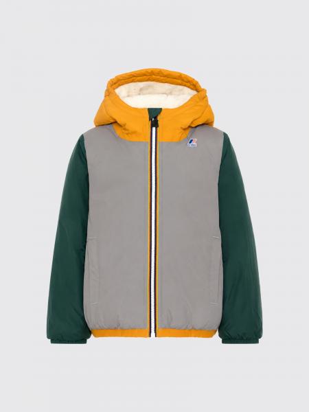 Veste Le Vrai 4.0 Claude K-Way pour garçon avec capuche et intérieur en shearling