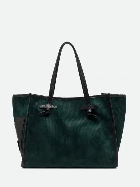 Marcella Ribbed Suede Calfskin Shoulder Bag Gianni Chiarini