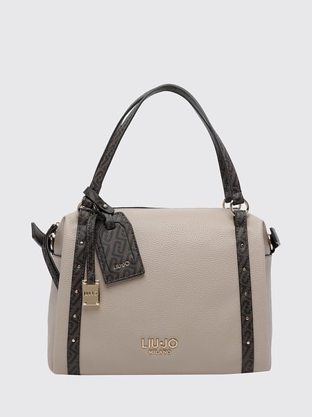 Liu Jo Handbag in Faux Leather with Monogram Print and Logo Charm