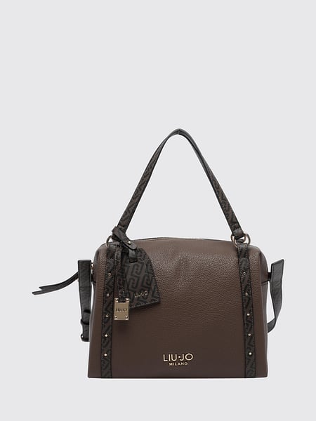 Liu Jo Handbag in Faux Leather with Monogram Print and Logo Charm
