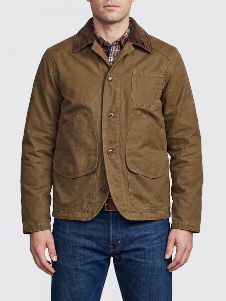 Filson Lightweight Cotton Jacket with Corduroy Collar and Logo
