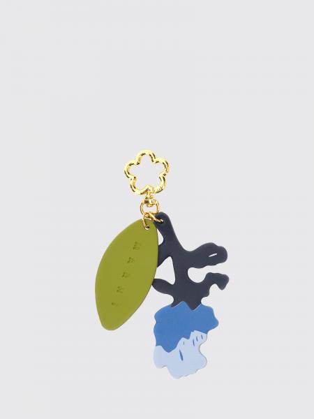 Porte-clés Marni pour enfant en similicuir avec imprimé abstrait bicolore