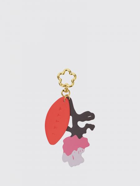 Porte-clés Marni pour enfant en similicuir avec imprimé abstrait bicolore