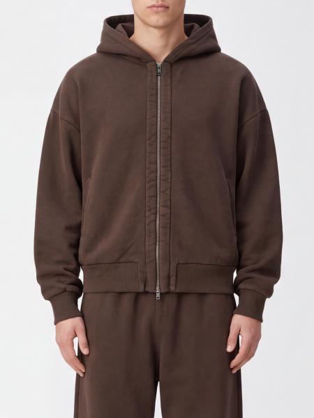 Entire Studios Cotton Zip Hoodie with Ribbed Hems
