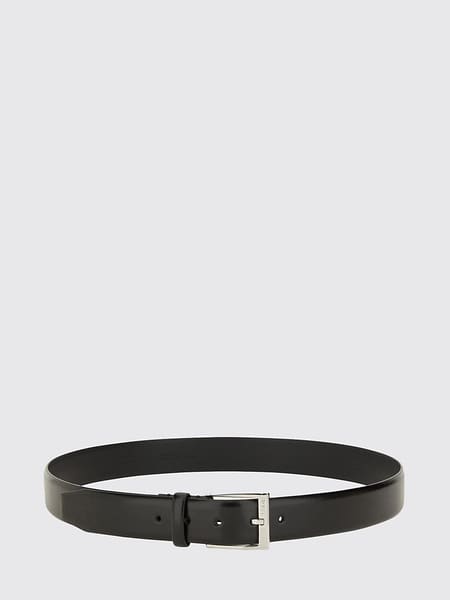 Ceinture ajustable BOSS en cuir avec une boucle à ardillon classique